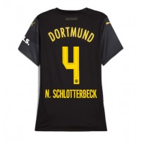 Zenski Nogometni Dres Borussia Dortmund Nico Schlotterbeck #4 Gostujuci 2024-25 Kratak Rukav